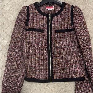 Chic Multicolor Tweed Jacket